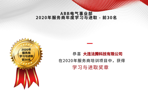 2020年服务商培训学习与进取奖章